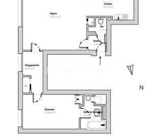  Appartement � vendre 2 pi�ces 47 m�