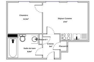  Appartement � vendre 2 pi�ces 38 m�