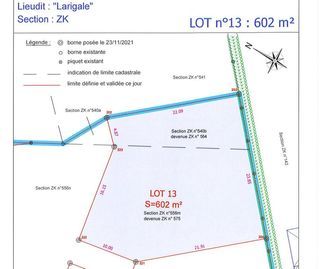  Terrain � vendre 602 m�