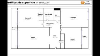  Appartement � vendre 3 pi�ces 65 m�