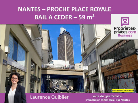 44000 NANTES - BAIL A CEDER , LOCAL COMMERCIAL 59 m² 23600 44000 Nantes