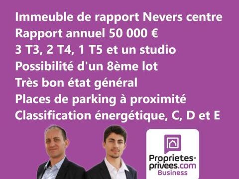 NEVERS CENTRE - IMMEUBLE DE RAPPORT 600 M2 468000 58000 Nevers