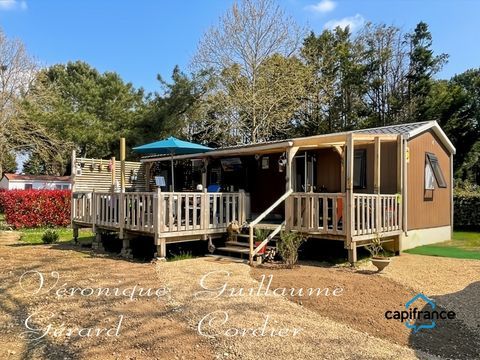  Mobil-Home de 32 M� de 2019, confortable avec belle terrasse et parcelle privative a vendre s�par�ment en PRL Maison - 4 pi�ce(s) - 31 m�