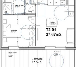  Appartement � vendre 2 pi�ces 37 m�