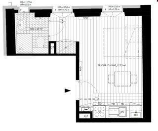  Appartement � vendre 1 pi�ce 21 m�