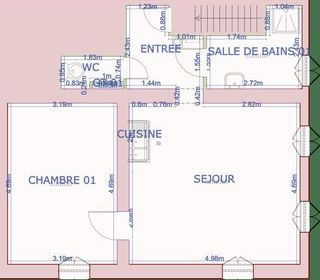  Appartement � louer 2 pi�ces 49 m�
