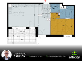  Appartement � vendre 2 pi�ces 51 m�