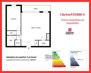  Appartement � vendre 2 pi�ces 55 m�