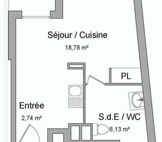  Appartement � vendre 1 pi�ce 28 m�