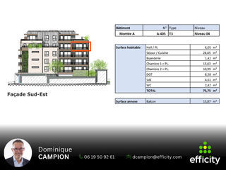  Appartement � vendre 3 pi�ces 75 m�
