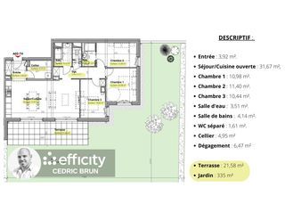  Appartement � vendre 4 pi�ces 88 m�