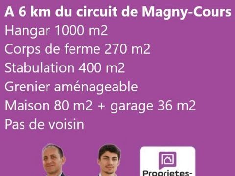 MAGNY-COURS - ANCIENNE FERME AVEC MAISON ET 3 HECTARES DE TERRES 189000 58470 Magny cours