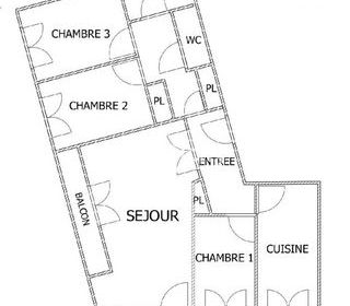  Appartement � vendre 4 pi�ces 87 m�