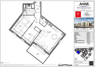  Appartement � louer 3 pi�ces 62 m�