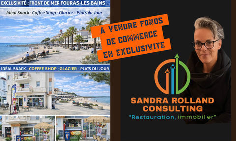 Fonds de commerce &agrave; vendre FOURAS (17) RESTAURATION RAPIDE AVEC EXTRACTION - IDEAL SNACKING- COFFEE SHOP ET GLACIER - FRONT DE M 83000 17450 Fouras