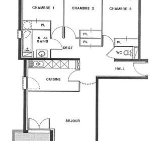  Appartement � louer 4 pi�ces 80 m�