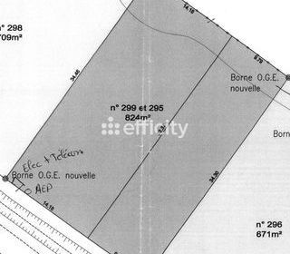  Terrain � vendre 824 m�