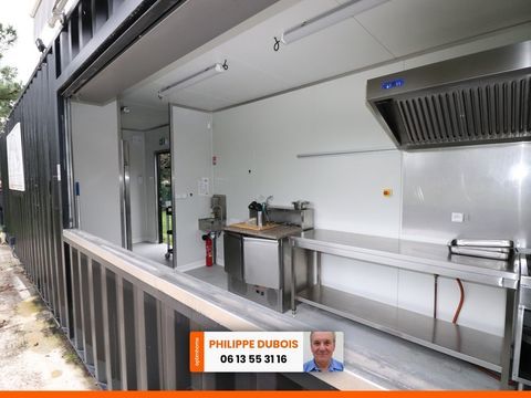 Vente fonds de commerce restaurant avec container entierement &eacute;quip&eacute; neuf sur terrasse de 80 places 52000 17730 Port des barques