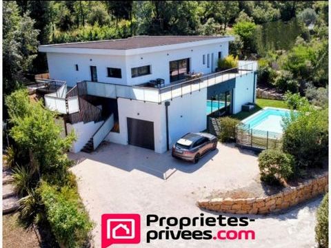   Maison contemporaine  vue imprenable  8 pi�ces  225 m� - Terrain 1800 m� Propri�t�/ch�teau - 8 pi�ce(s) - 225 m�