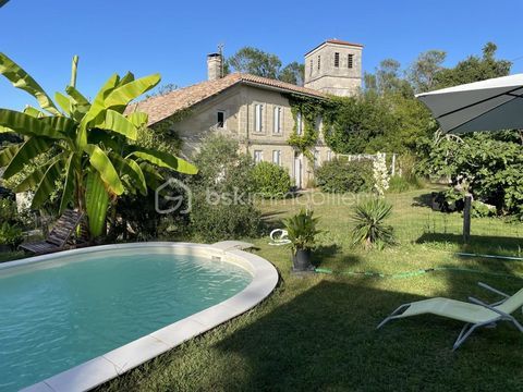   Charmante maison de 186m2 sur son terrain clos de 1705m2 � Lagorce Maison - 7 pi�ce(s) - 186 m�