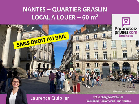 44000 NANTES - LOCAL COMMERCIAL 60 m&sup2; A LOUER, QUARTIER GRASLIN 2730 44000 Nantes