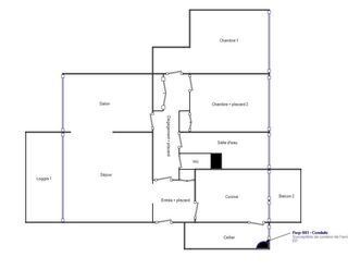  Appartement � vendre 3 pi�ces 83 m�