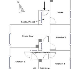  Appartement � vendre 4 pi�ces 60 m�