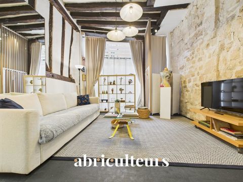   Appartement de caract�re 2 pi�ces � 61 m� avec mezzanine et vue sur cour arbor�e � Paris 5e (Contrescarpe) Appartement - 2 pi�ce(s) - 58 m�