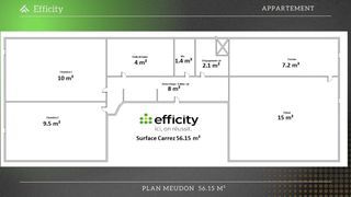  Appartement � vendre 3 pi�ces 56 m�