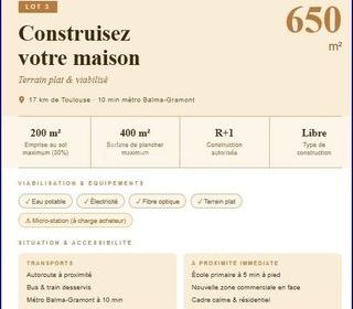  Terrain � vendre 650 m�