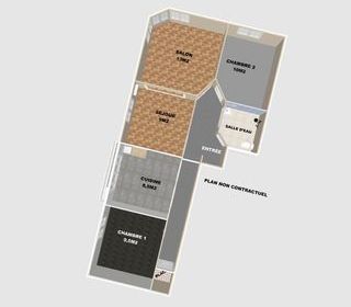  Appartement � vendre 3 pi�ces 64 m�