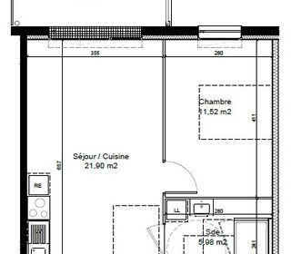  Appartement � louer 2 pi�ces 40 m�