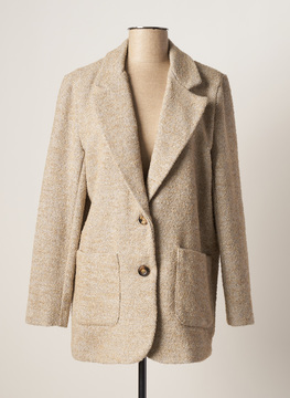 Manteau court femme #Ootd beige taille : 36 79 FR (FR)