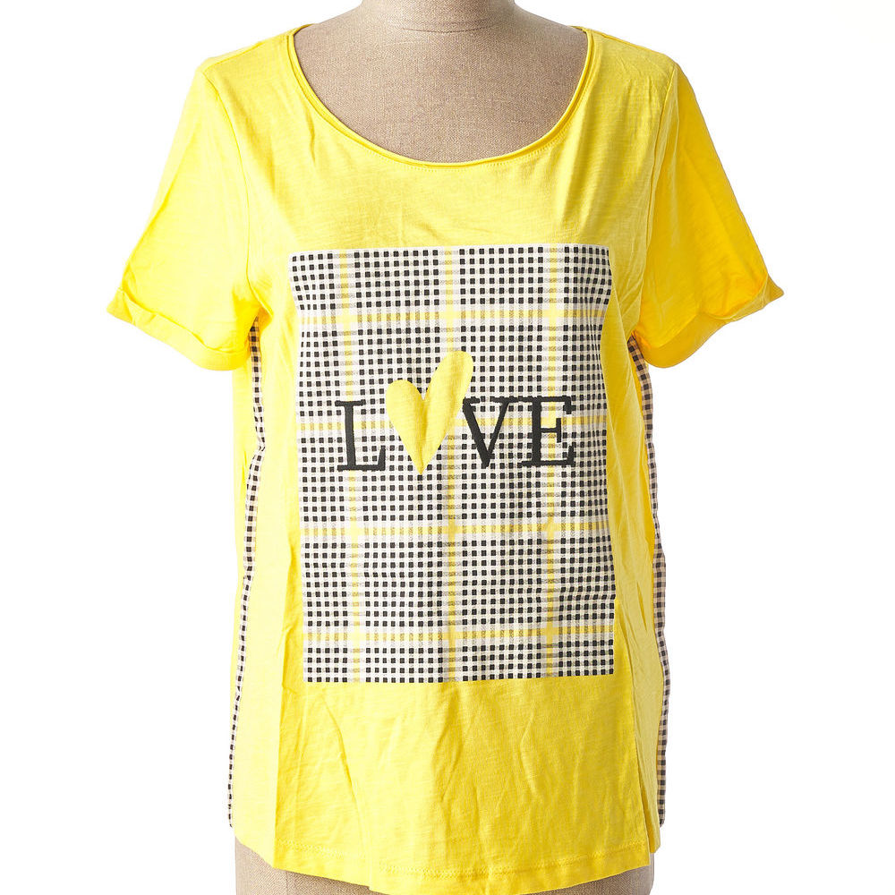 T-shirt manches courtes femme Street One jaune taille : 40 Vêtements