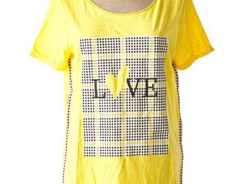 T-shirt manches courtes femme Street One jaune taille : 40 Vêtements