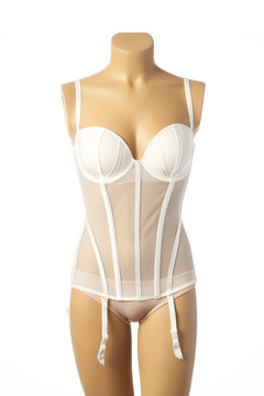 Body lingerie femme Implicite blanc taille : 90D 24 FR (FR)