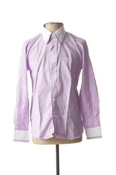 Chemise manches longues homme Secolo violet taille : M 23 FR (FR)