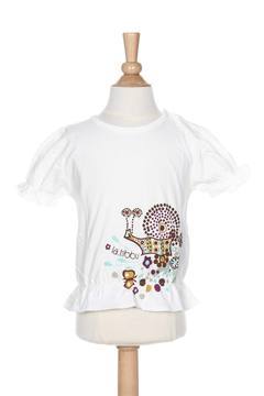 T-shirt fille La Tribbu blanc taille : 3 M 2 FR (FR)