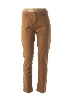 Pantalon droit femme Mensi Collezione beige taille : 46 35 FR (FR)