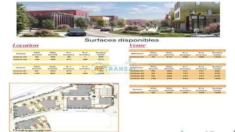 A VENDRE Locaux d'activit&eacute;s &agrave; partir de 652m&sup2; au seine de la ZAC DES LOUVRESSES &agrave; GENNEVILLIERS 0 92230 Gennevilliers