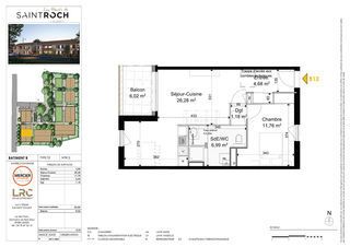  Appartement � vendre 2 pi�ces 51 m�