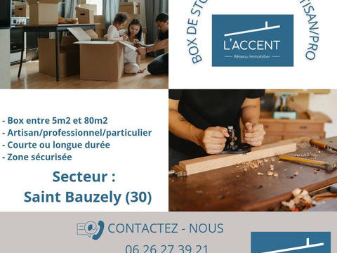 Box de Stockage &agrave; Saint Bauzely (30) 120 30730 Saint-bauz�ly