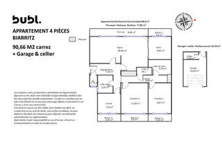  Appartement � vendre 4 pi�ces 90 m�