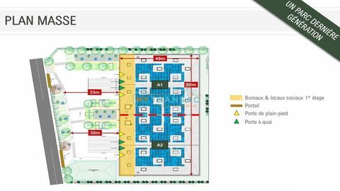Lot A1 : A LOUER Local d'activit&eacute; 2 635m&sup2; &agrave; Aulnay-sous-Bois 40 93600 Aulnay-sous-bois