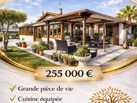   Maison avec v�randa   Centre-ville d'Anglade (33390) Maison - 5 pi�ce(s) - 132 m�