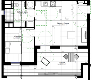  Appartement � vendre 2 pi�ces 49 m�