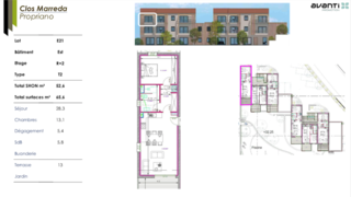  Appartement � vendre 2 pi�ces 53 m�