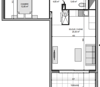  Appartement � vendre 2 pi�ces 43 m�