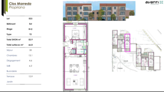  Appartement � vendre 2 pi�ces 54 m�