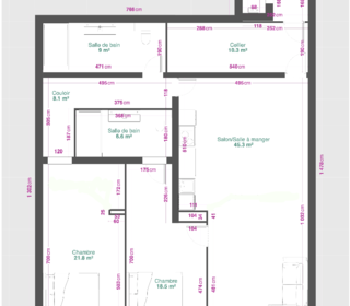  Appartement � vendre 3 pi�ces 85 m�